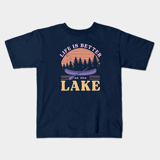 Life is Better at the Lake Kids T-Shirt by KayBee Gift Shop